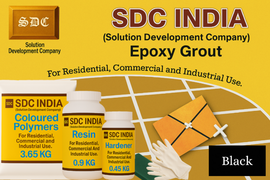 SDC India Black Epoxy Grout - 5 KG Kit