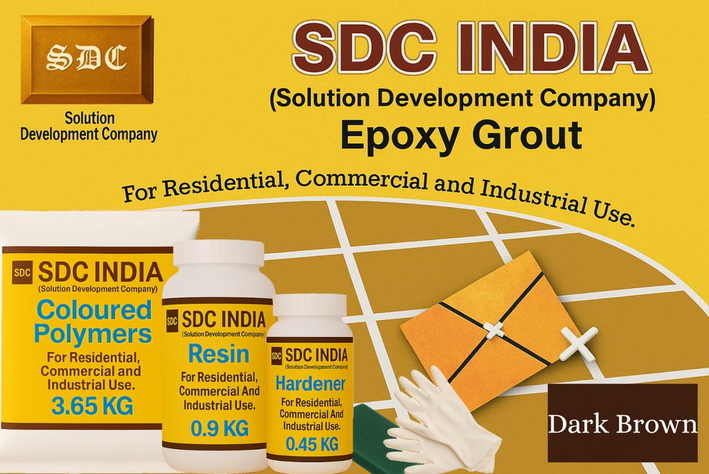 SDC India Dark Brown Epoxy Grout - 5 KG Kit