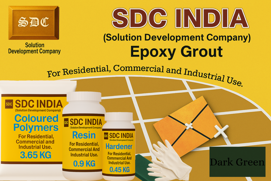SDC India Dark Green Epoxy Grout - 5 KG Kit