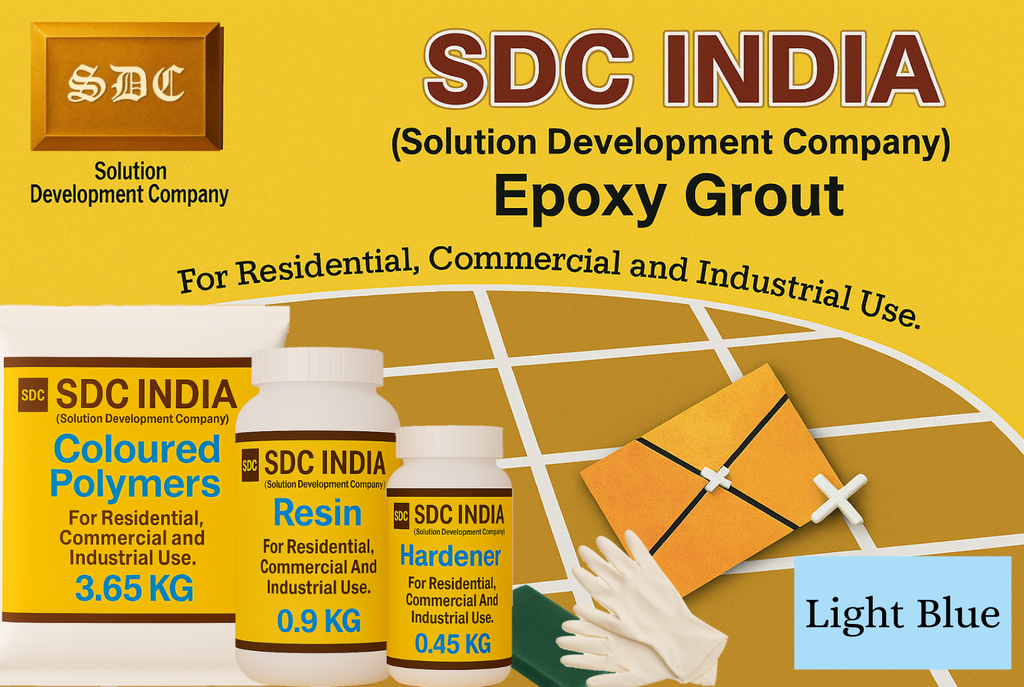 SDC India Light Blue Epoxy Grout - 5 KG Kit