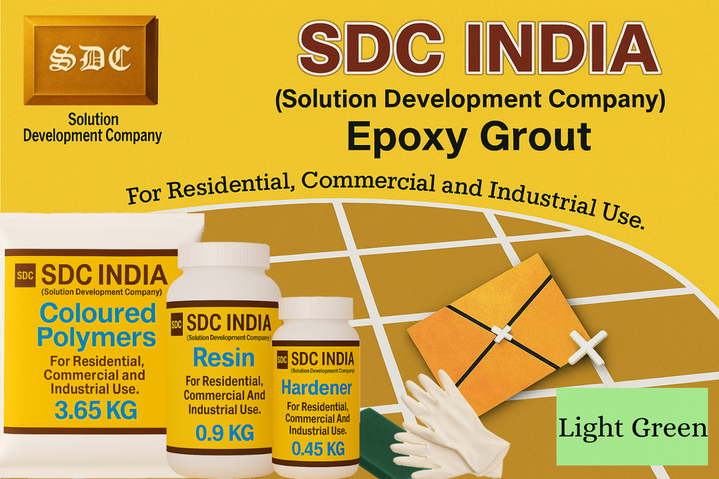 SDC India Light Green Epoxy Grout - 5 KG Kit