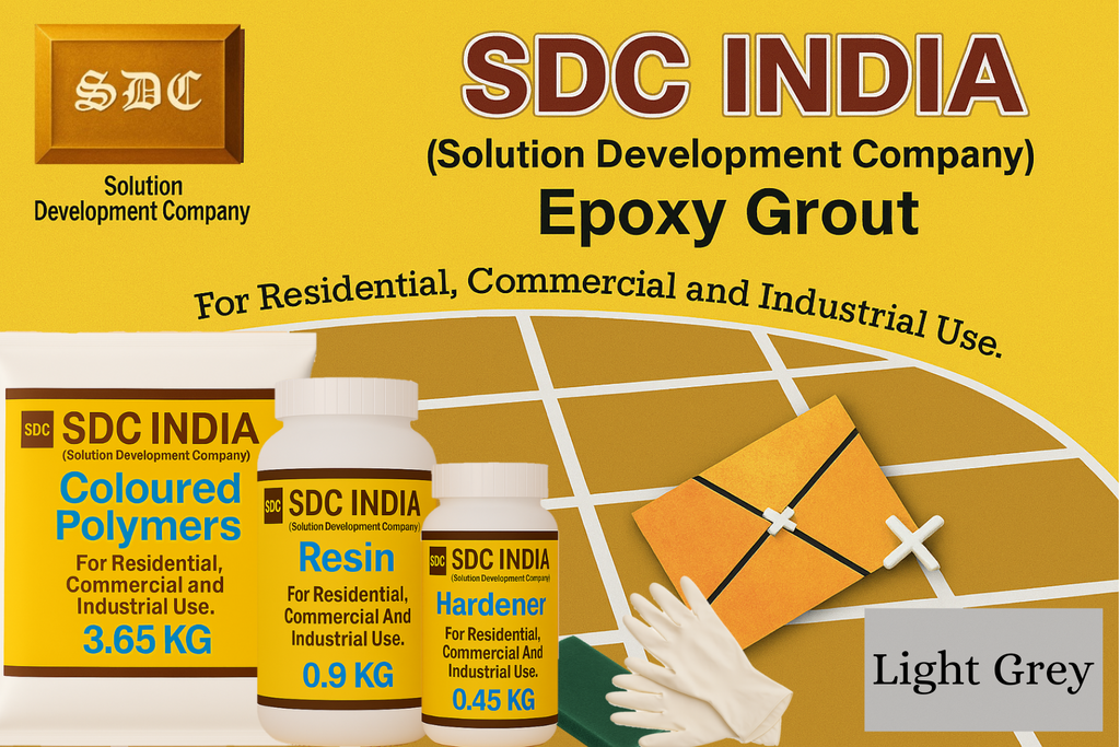 SDC India Light Grey Epoxy Grout - 5 KG Kit