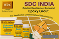 SDC India Light Grey with Silver Glitter Epoxy Grout 5KG Kit