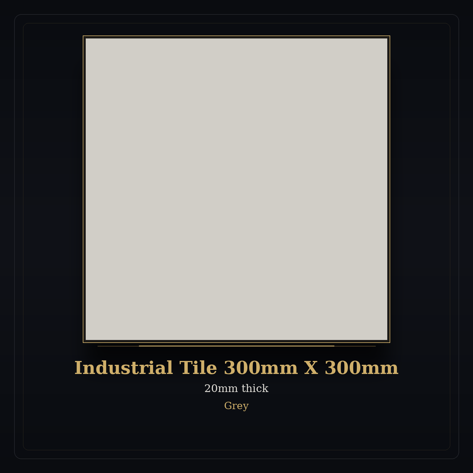 Industrial Tile 300mm X 300mm – Grey – 20mm Thick (Box of 5 Tiles)