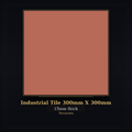Industrial Tile 300mm X 300mm – Terracotta–15mm Thick (Box of 6 Tiles)